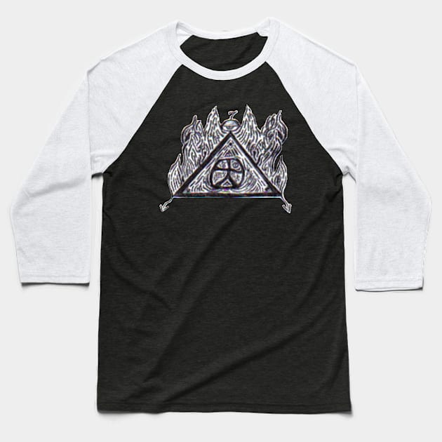 Tribal Hand Drawing 2 - A Spiritual Meaning Baseball T-Shirt by The AEGIS Alliance